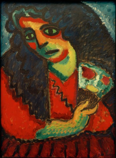 Žena s ventilátorem od Alexej von Jawlensky