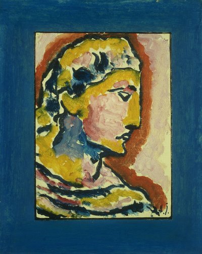 hlavy; hlava, 1930 od Alexej von Jawlensky