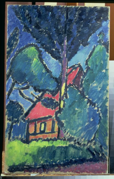 Krajina, kolem roku 1910 (olej na kartonu) od Alexej von Jawlensky