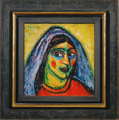 Manola s fialovým závojem (karton) od Alexej von Jawlensky
