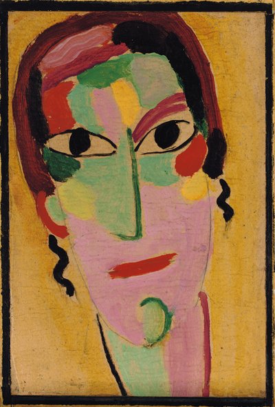 Mystical Head: Completely Awake, c. 1917 od Alexej von Jawlensky