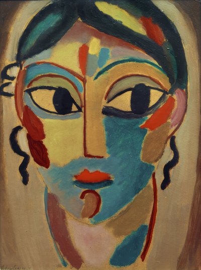Mystická hlava: dívčí hlava (přední) od Alexej von Jawlensky