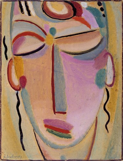 Mystická hlava: Meditace od Alexej von Jawlensky