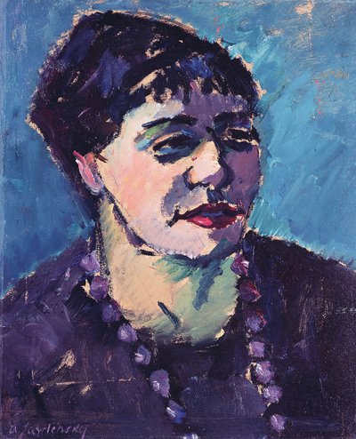 Portrét paní Epsteinové (olej na kartonu) od Alexej von Jawlensky
