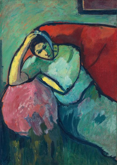 Sedící žena, 1909 od Alexej von Jawlensky