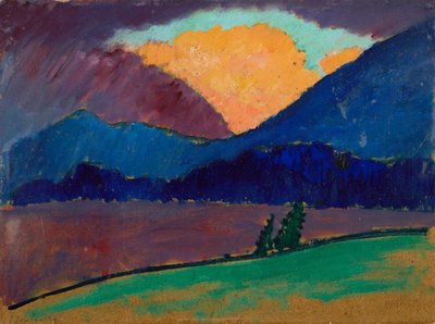 Letní večer v Murnau od Alexej von Jawlensky