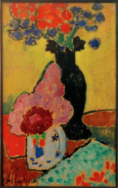 Zátiší s černou vázou od Alexej von Jawlensky