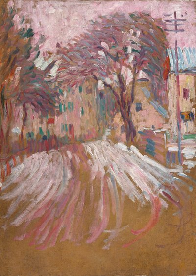Ulice v zimě od Alexej von Jawlensky