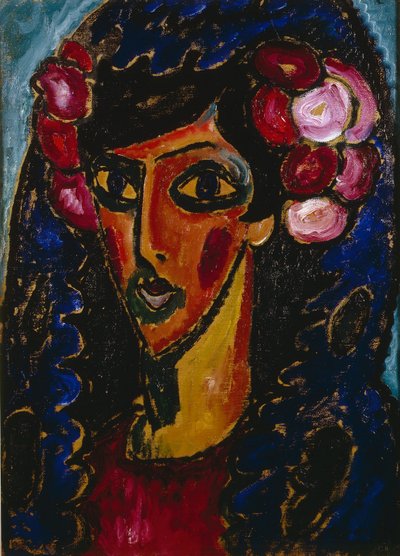 Modrá mantila od Alexej von Jawlensky