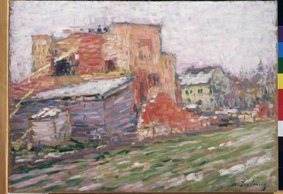 "Pohled do ulice"" Obraz Alexeje von Javlenského (Alexej von Jawlensky) (1864-1941) 1905 Regionální muzeum umění M. Vrubela, Omsk od Alexej von Jawlensky
