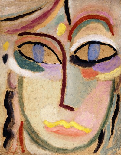 Ženská hlava, kolem roku 1922 od Alexej von Jawlensky