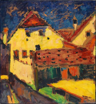 Žluté domy, 1909. od Alexej von Jawlensky