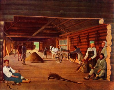 Flailing the Grain, c1821, 1965. od Alexey Venetsianov
