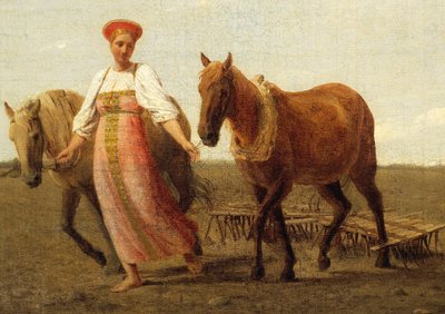 Rusky: "Na zoraném poli. Jaro" Na zoraném poli. Jaro od Alexey Venetsianov