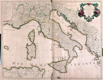 Itálie - podle A od Alexis-Hubert Jaillot