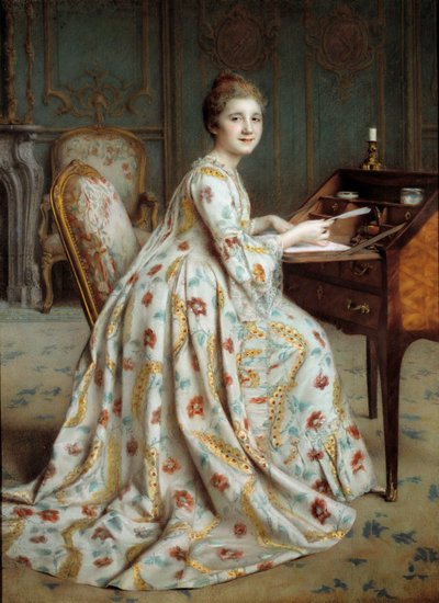 Portrét markýzy Dubois Mouchet Malba Alexise Axilette (1860-1931) Angers z 19. století, Muzeum výtvarných umění od Alexis Axilette