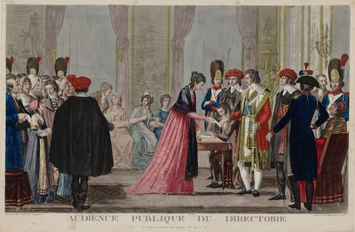 Veřejné slyšení adresáře, cca 1797. od Alexis Chataignier