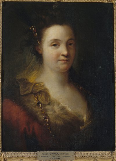 Mademoiselle Duclos, cca 1700 (olej na plátně) od Alexis Grimoux