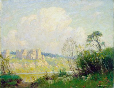 Ruiny ve staré Normandii, kolem roku 1905 (olej na plátně) od Alexis Jean Fournier