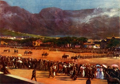 „Shromáždění stráže Kapského Města na Parade Ground Cape Town, 12. ledna 1901“, 1901 od Alf S Hosking