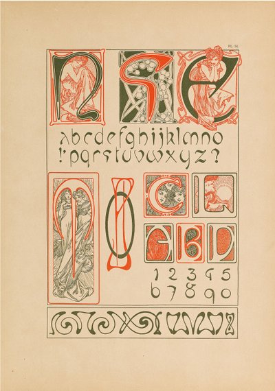 Dekorativní dokumenty, 1902. od Alfons Marie Mucha