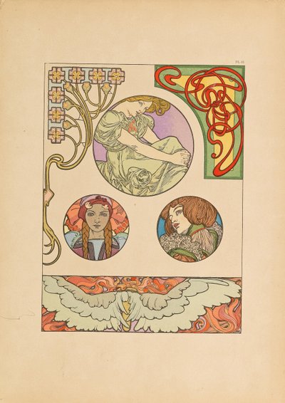 Dekorativní dokumenty, 1902. od Alfons Marie Mucha