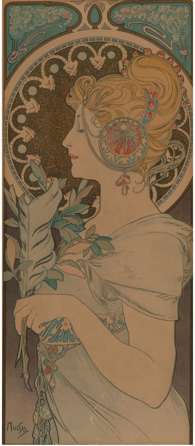 Feather, 1899. od Alfons Marie Mucha