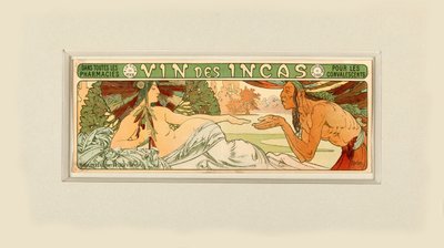 Víno Inků, 1897. od Alfons Marie Mucha