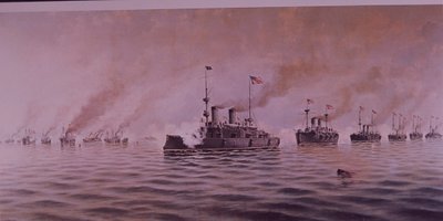 Španělsko-americká válka 1898, bitva u Manilského zálivu od Alfonso Sanz