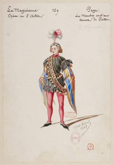 Halévy - La magicienne - kostýmní modely Alfreda Alberta - 09. Strana: 2 Osm doplňků od Alfred Albert