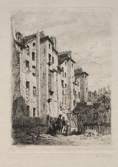 Domy, Rue de Lyonnais od Alfred Alexandre Delauney