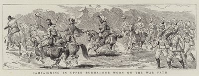 Kampaň v Horní Barmě, naše Woon na válečné stezce od Alfred Chantrey Corbould