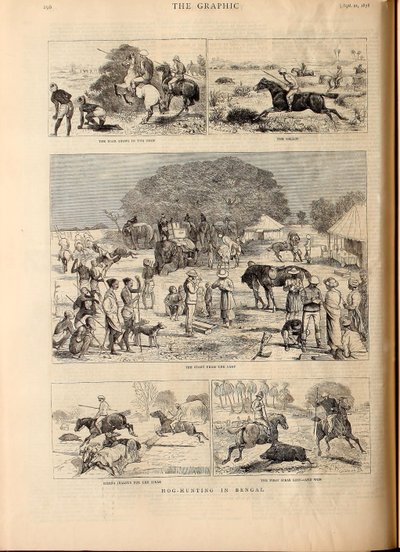 Lov prasat v Bengálsku od Alfred Chantrey Corbould