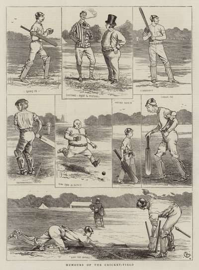Humours of the Cricket-Field od Alfred Chantrey Corbould
