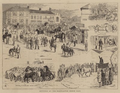 Zápisky z koňského veletrhu v Horncastlu od Alfred Chantrey Corbould