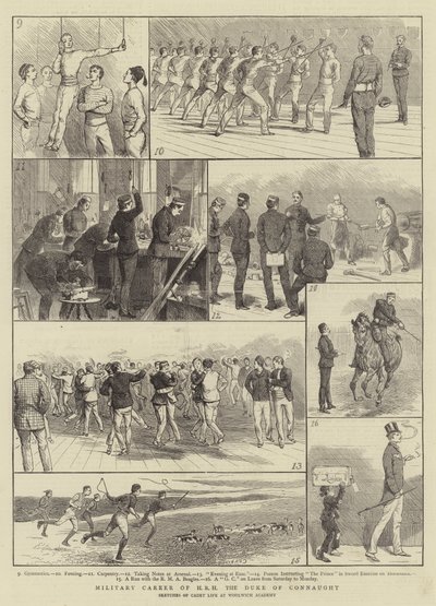 Vojenská kariéra Jeho královské výsosti vévody z Connaughtu od Alfred Chantrey Corbould