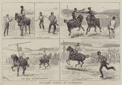 Military Sports v Aldershot od Alfred Chantrey Corbould