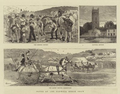 Poznámky na Banwell Horse Show od Alfred Chantrey Corbould