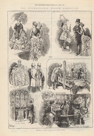 Náčrty antického kostýmu a starověkého Londýna od Alfred Chantrey Corbould