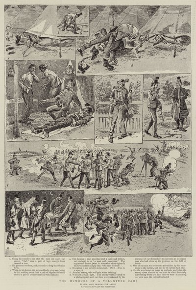 Vtipy z dobrovolnického tábora od Alfred Chantrey Corbould