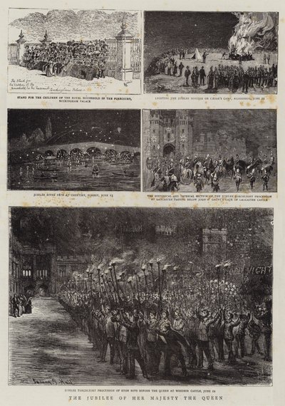 Jubileum Jejího Veličenstva královny od Alfred Chantrey Corbould