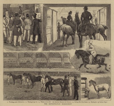 Metropolitní koňská show od Alfred Chantrey Corbould