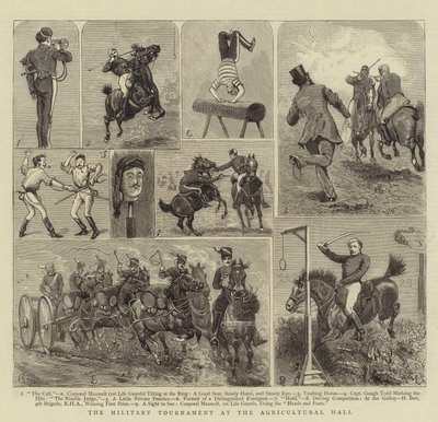 Vojenský turnaj v zemědělské hale od Alfred Chantrey Corbould