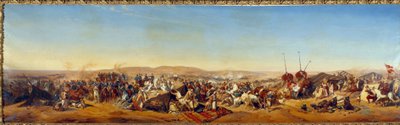 Conquete of Algeria (1830-1847): „“ Zajetí Smalah (Smala) Abd el Kader (Abd-el-Kader nebo ibn Muhyi al-Din al-Hasani) (1807-1883) vévodou z Aumale v Taguinu od Alfred Charles Ferdinand Decaen