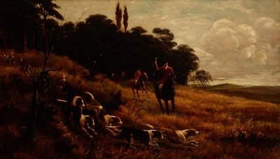 Full Cry (olej na plátně) od Alfred Charles Havell