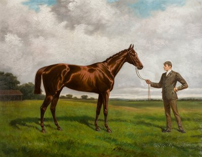 Sir Hugo-vítěz 1892 Derby, kolem 1875-1928 (olej na plátně) od Alfred Charles Havell