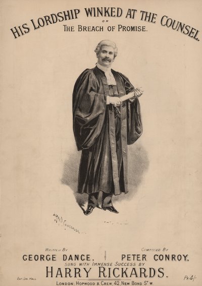 Jeho lordstvo mrklo na radu aneb Porušení slibu (barva litho) od Alfred Concanen