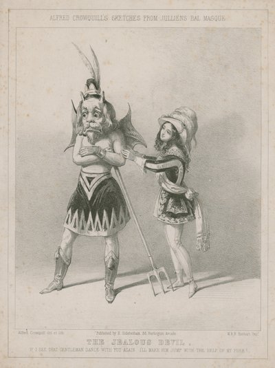 Alfred Crowquill skici z Jullienovy bal masky: Žárlivý ďábel od Alfred Crowquill