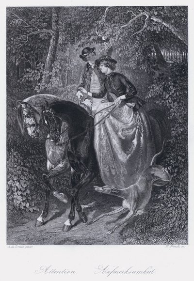 Pozor (rytí) od Alfred Dedreux