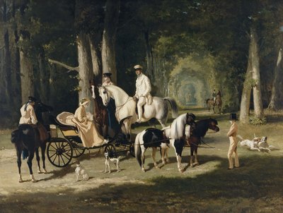 Monsieur a Madame Mosselmanovi a jejich dcery od Alfred Dedreux